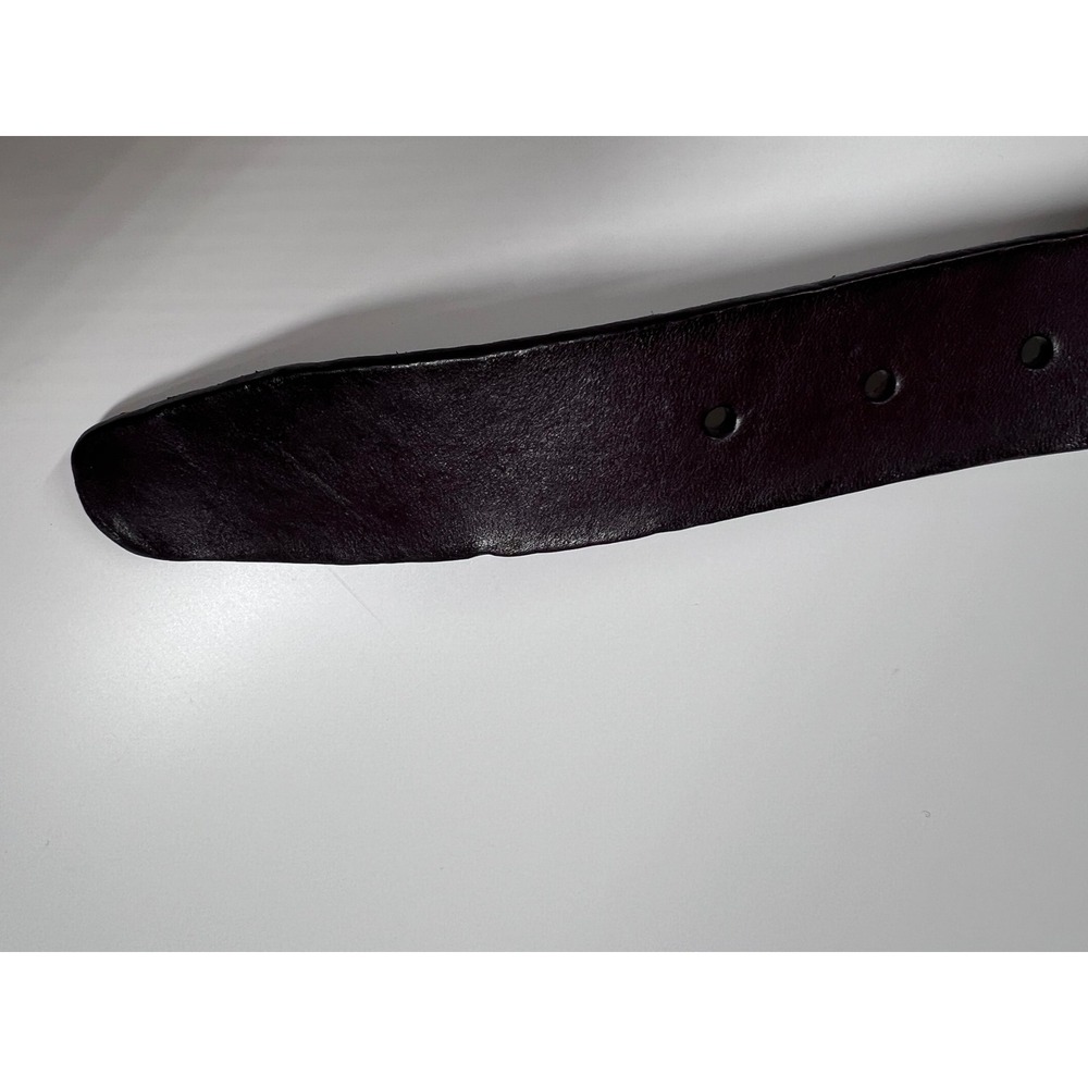 Madewell Leather Oval Buckle Belt Coffee Bean Brown Medium NEW - Picture 5 of 9